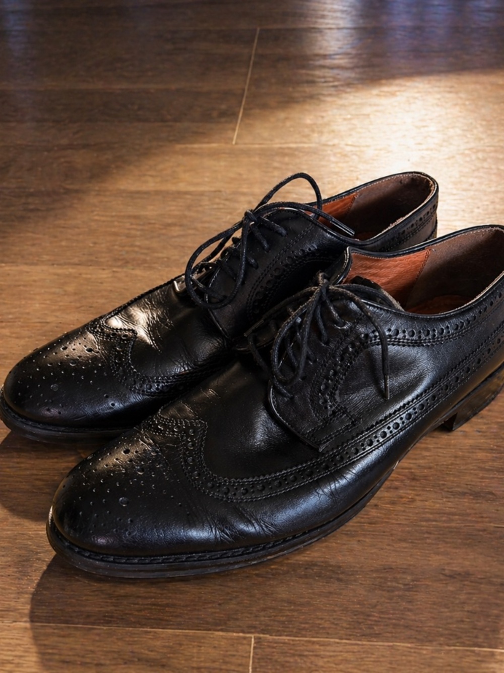 Stafford Black Leather Wingtip Oxford Shoes Men’s Size 11